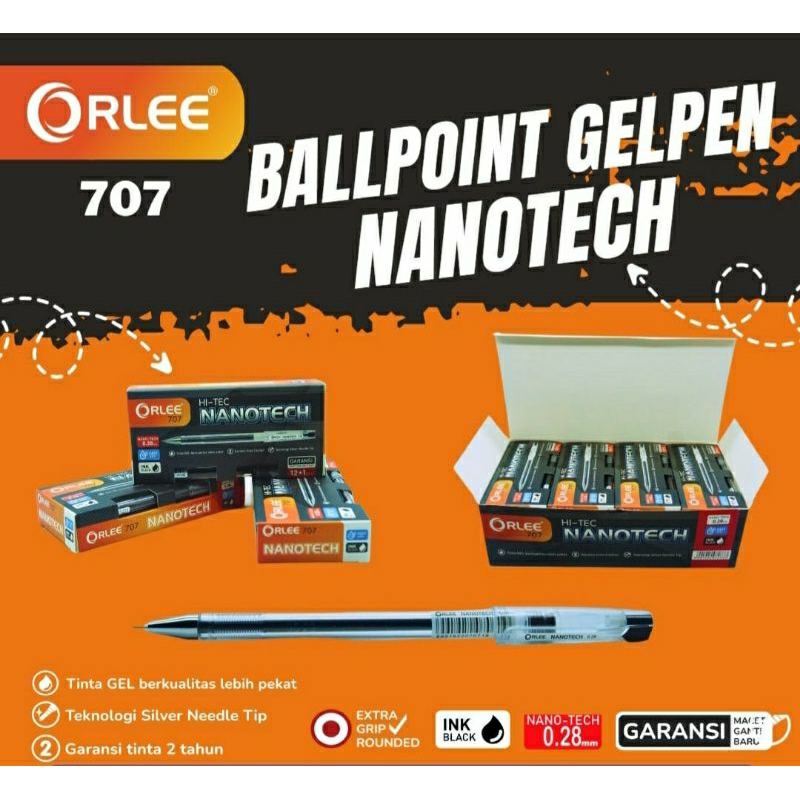 

1 pack = 13 pcs Ballpoint hi-tech Orlee 707 0.28 mm / pen Nanotech / hi-tech orlee