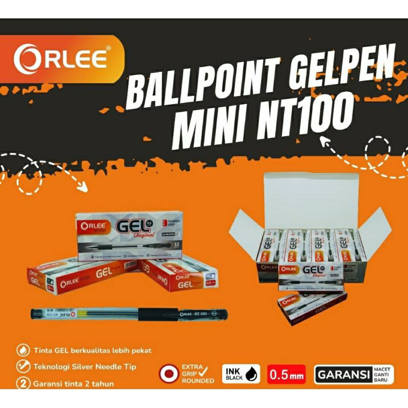 

1 pack = 12 pcs Ballpoint Orlee Mini NT50 / Ballpoint Orlee Mini NT100