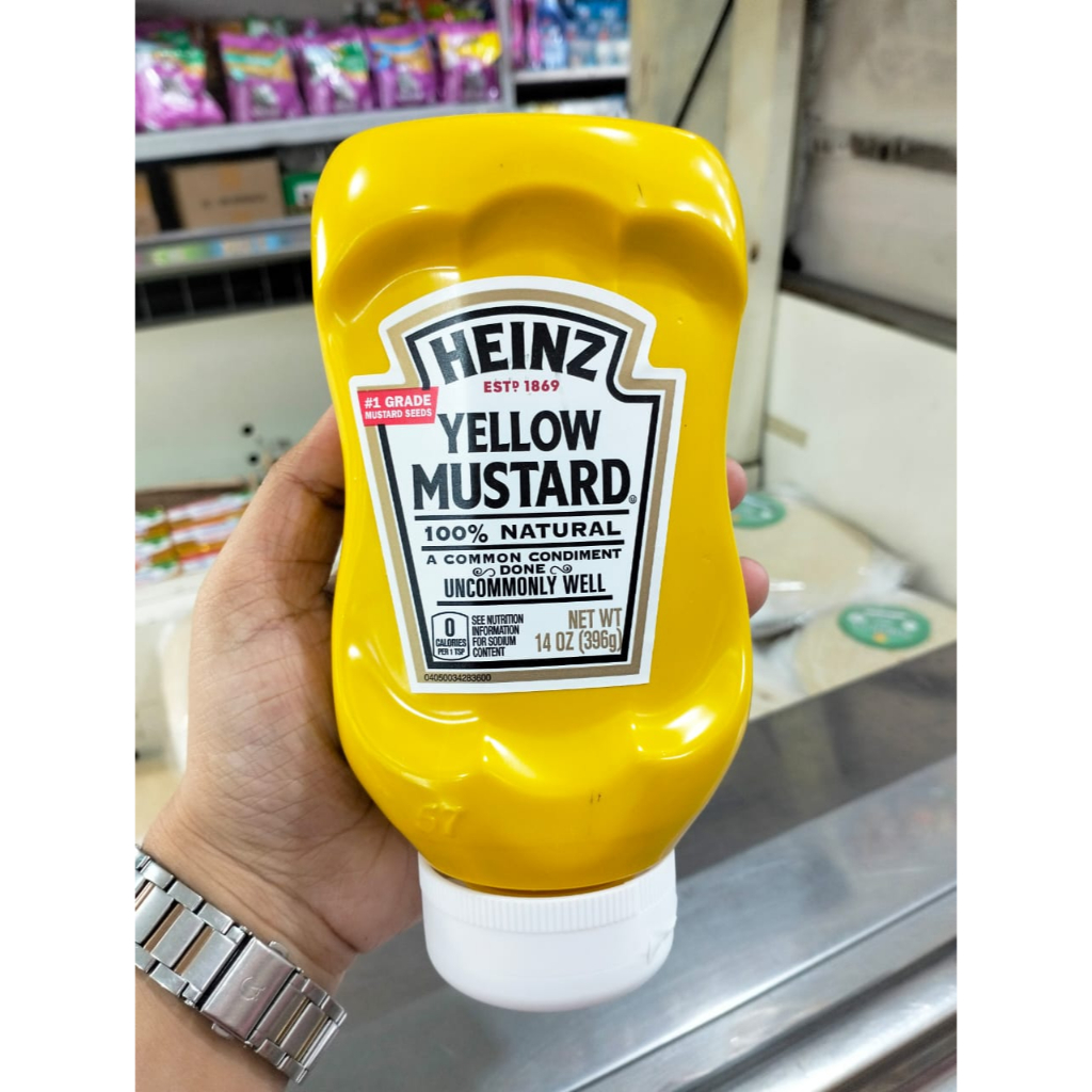 

heinz yellow mustard 396g impor USA