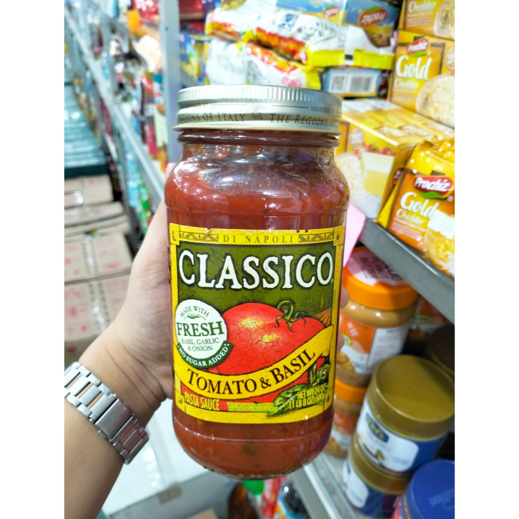 

classico pasta sauce tomato basil 680g