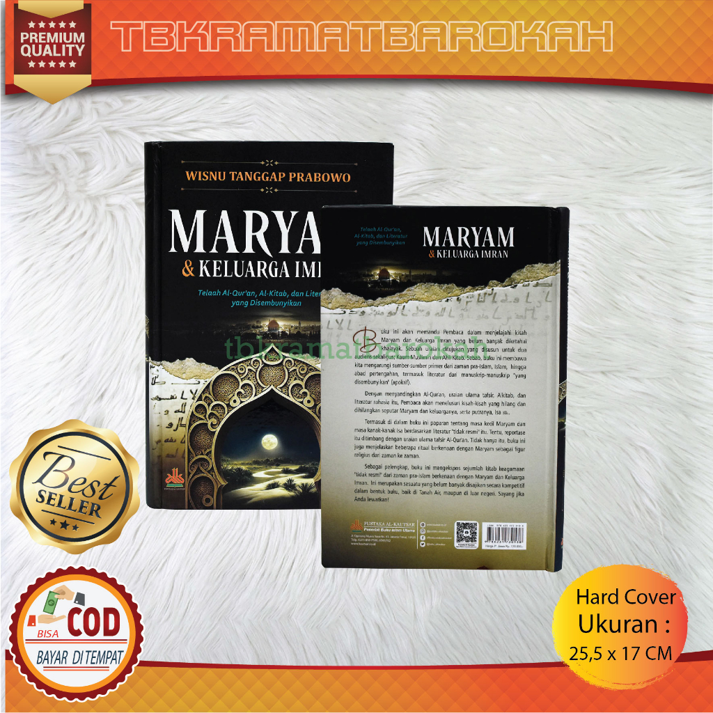 Buku Maryam & Keluarga Imran Pustaka Al-Kautsar Hard Cover Novel Cerita Sejarah Nabi  Anak Terbaru B