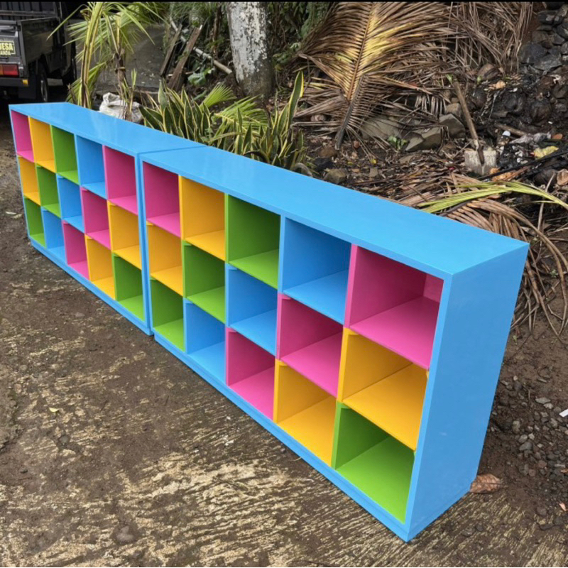 PREMIUM LOKER RAK BUKU SEKOLAH PAUD TK SD LOCKER BARANG TAS STORAGE WARNA WARNI BOX COLORFUL TINGKAT