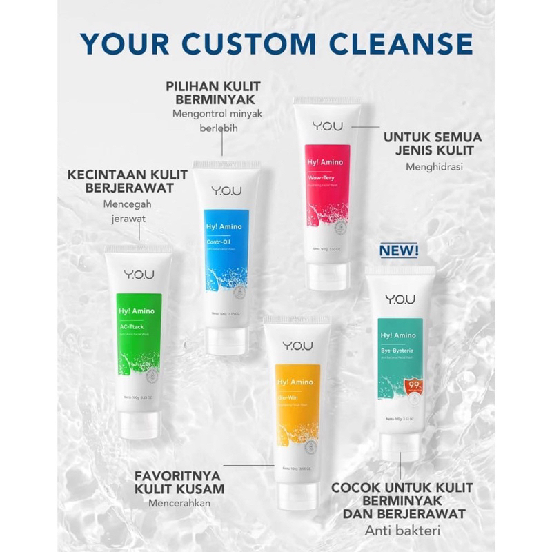 YOU FACIAL WASH HY AMINO