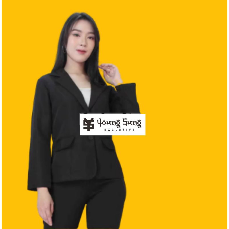 Jas Formal Wanita Outfit Cewek Jas Wisuda Wanita Blazer Formal Wanita Blazer Korea Jas Hitam Kerja