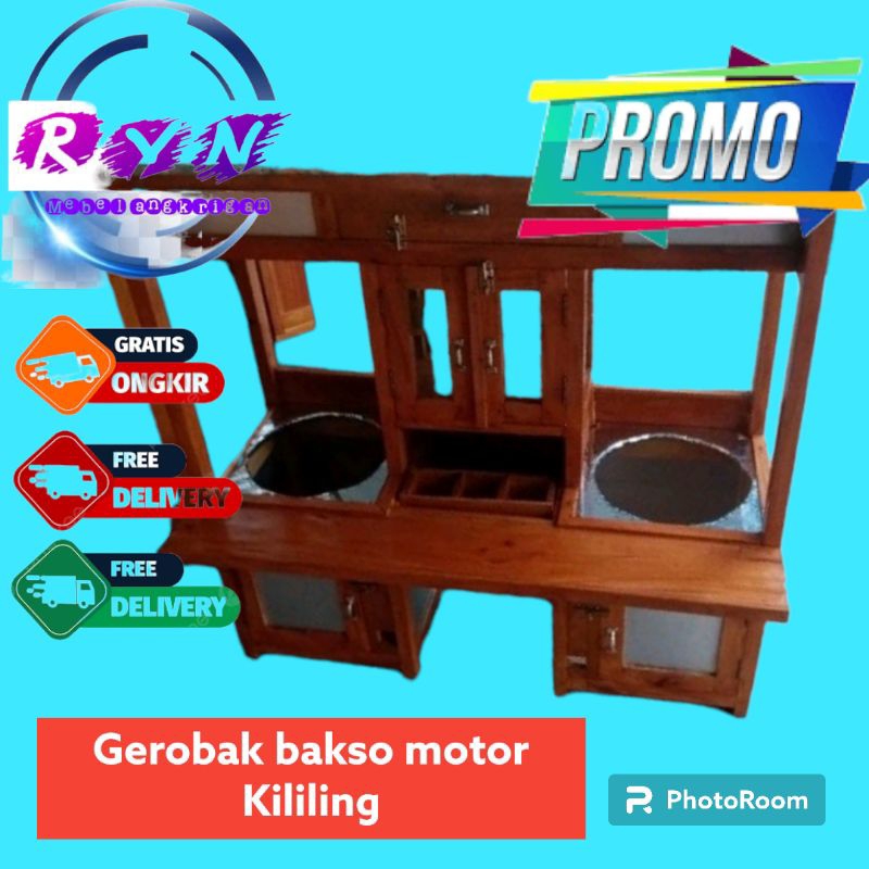 gerobak bakso mie ayam motor keliling