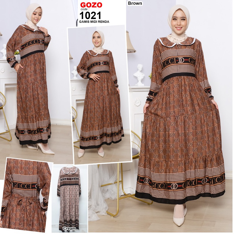 gamis gozo leher renda