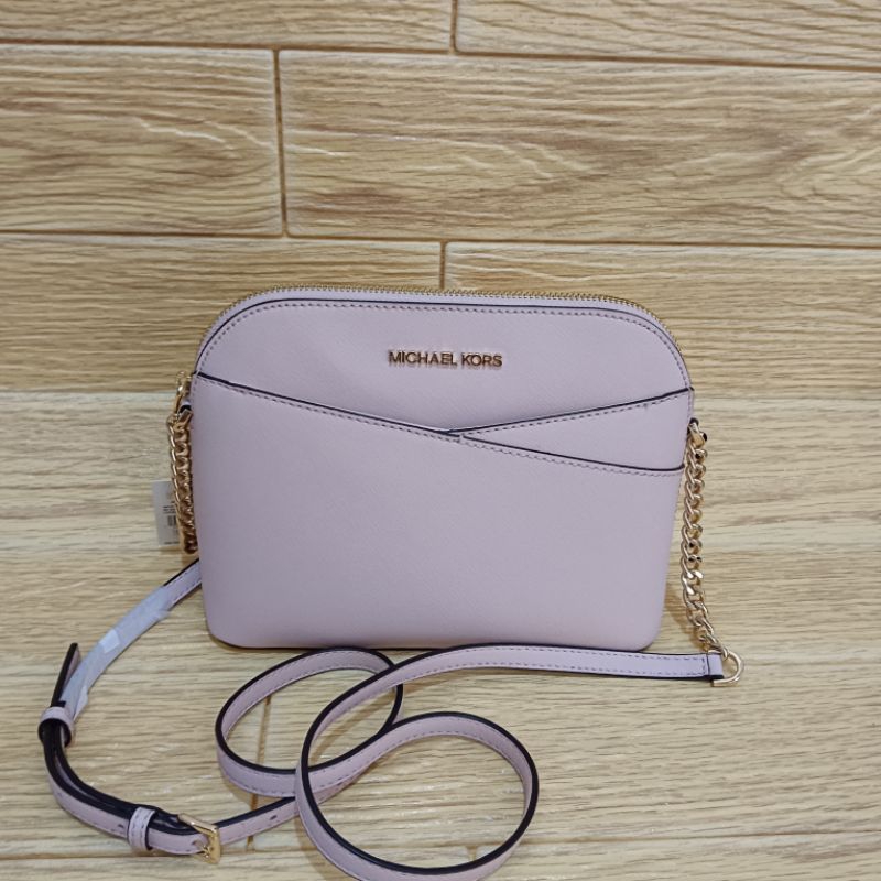 mk dome crossbody blush pink