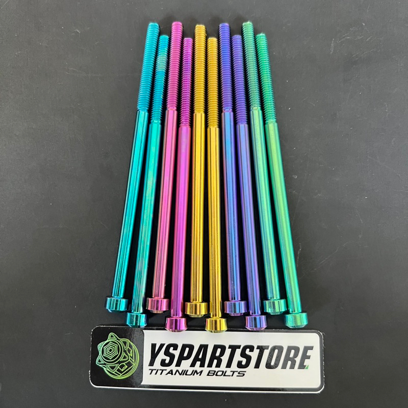 baut Titanium m6x120 atau drat 10 panjang 12cm