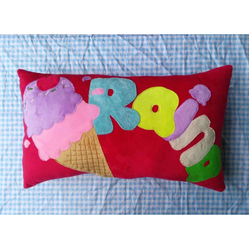 Bantal nama custom|bantal velboa |bantal anak karakter |bantal lucu | bantal request nama