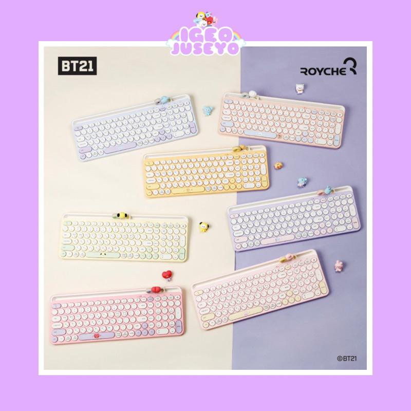 [PO] BT21 Little Buddy Multi Pairing Wireless Keyboard