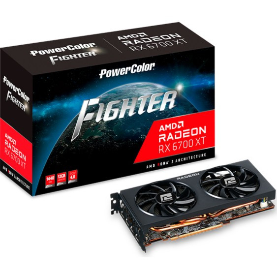 POWERCOLOR RX 6700 XT FIGHTER 12GB GDDR6 6700XT 12G 192 BIT VGA AMD RADEON
