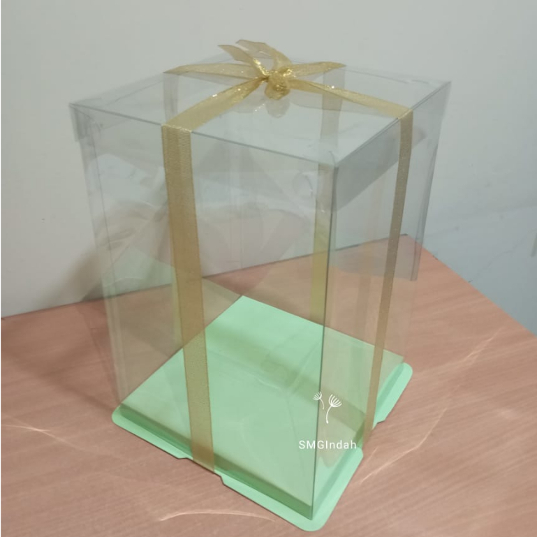 

Kotak Kue / Mika Kue / Gift box Square / Mika Bening / Mika Box 21X21X16