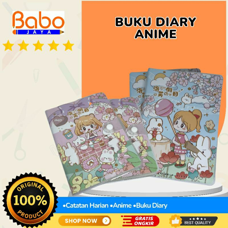 

BABO JAYA Buku Diary Anime / Catatan Harian