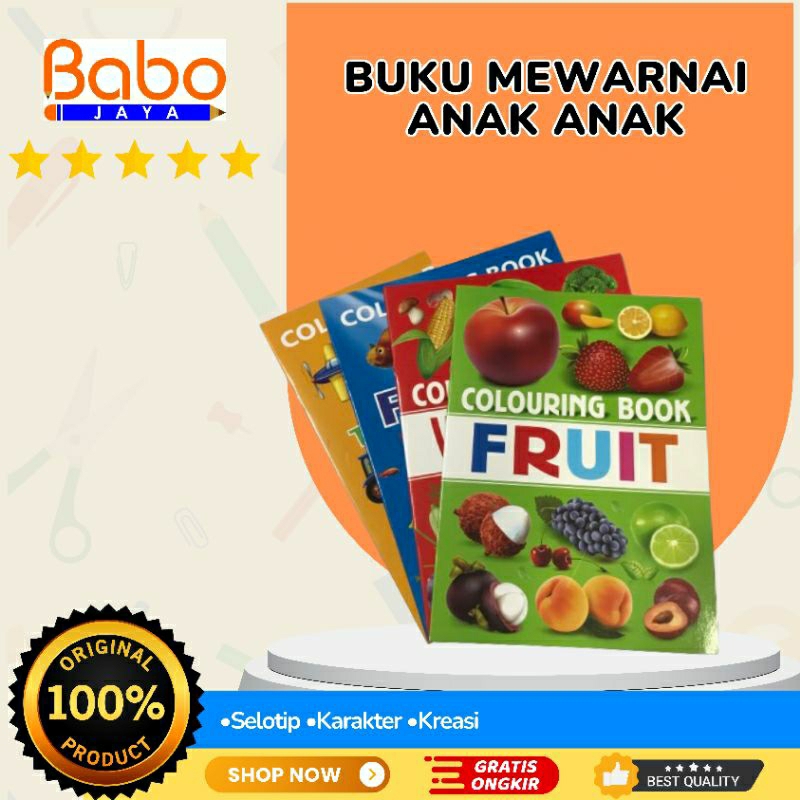 

BABO JAYA Buku Mewarnai Anak / Colouring Book