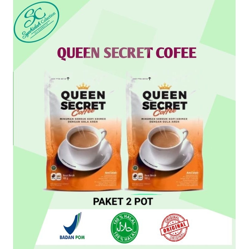 

( 2Pouch) Queen Secret Coffee by Amiralab Store Ori 100 gr