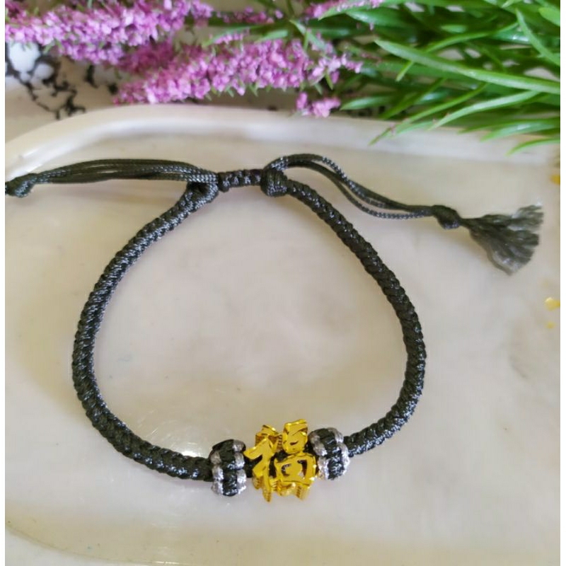 gelang charm huruf cina Fu keberuntungan 375