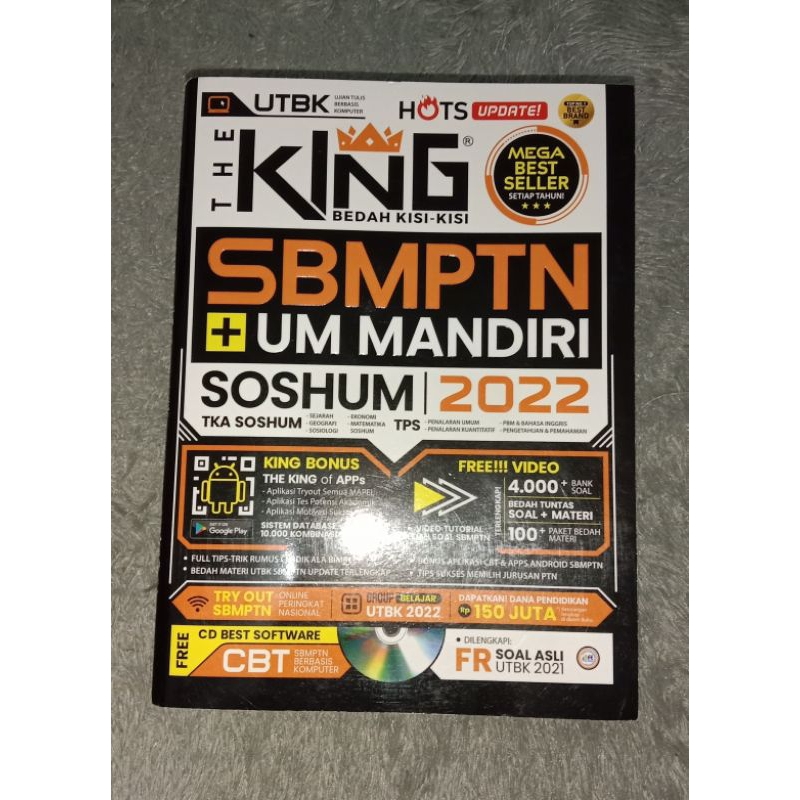 Preloved THE KING Bedah Kisi-Kisi SBMPTN SOSHUM 2022 + CD | UTBK SBMPTN SNBT UM