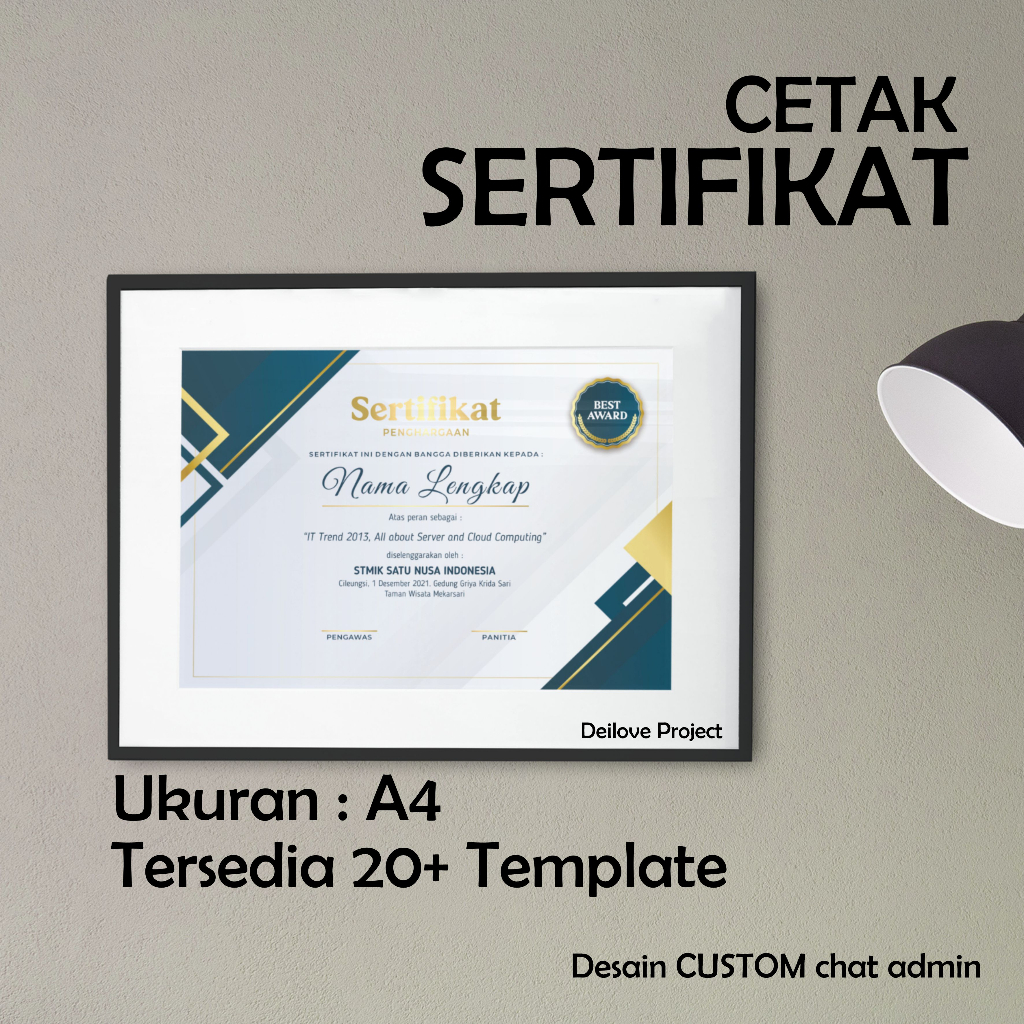 

Promo Cetak Sertifikat A4 Murah Custom Cetak Kertas Sertifikat Termurah