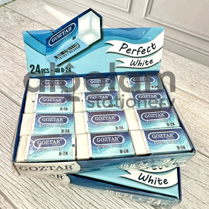 

SATU PACK ( 24 PCS ) Penghapus Goztar Besar Putih