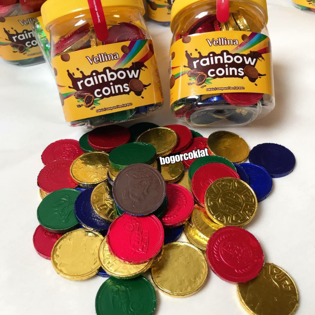 

Coklat Vellina Rainbow Coin 300gr