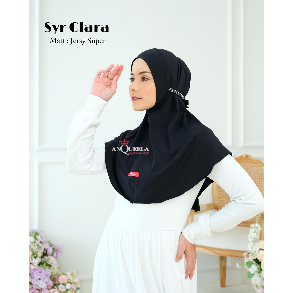 Jilbab Bergo Siria Non Pad Jersey Premium Non Pet Clara by Anquella