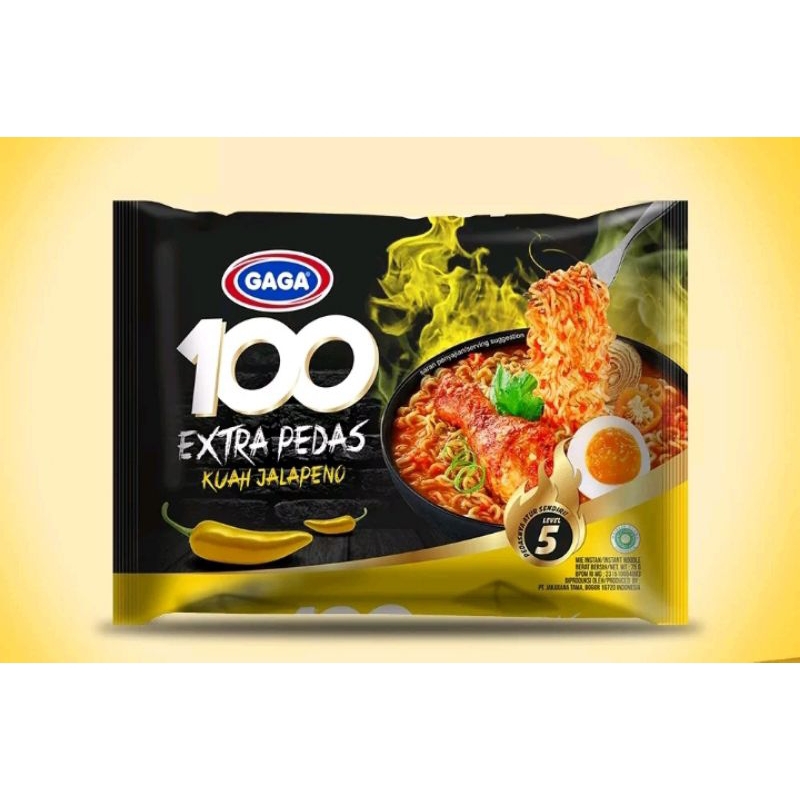 

GAGA 100 Extra Pedas Kuah Jalapeno 85g