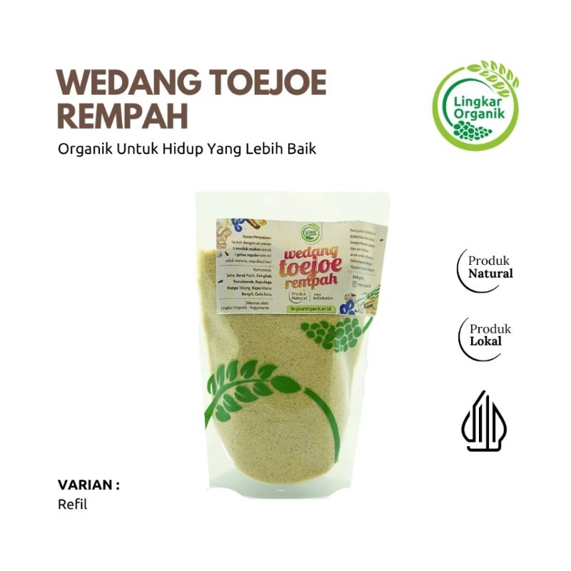 

Wedang Toejoe Rempah Organik 200gr - Kudapan Alami Wedang Rempah Lingkar Organik