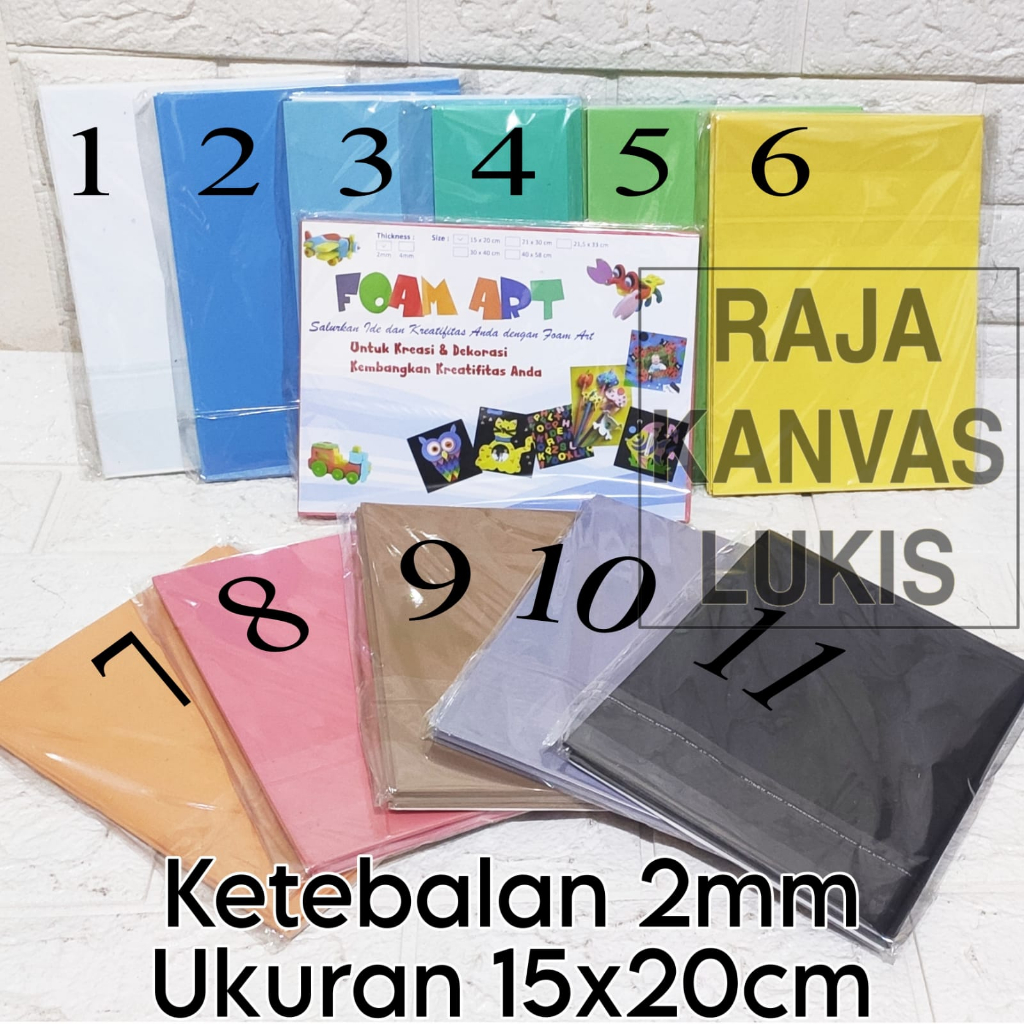 

BUSA FOAM ART WARNA Ukuran 15x20 Ide Kreatif Prakarya 1pak isi 4 Lembar