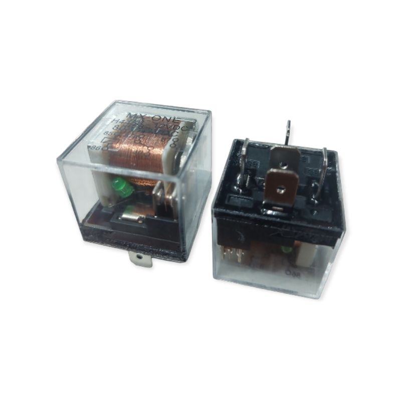 Relay Kaki 5 / 5 Pin 12V 80A (87A) Transparant Waterproof - MX-ONE