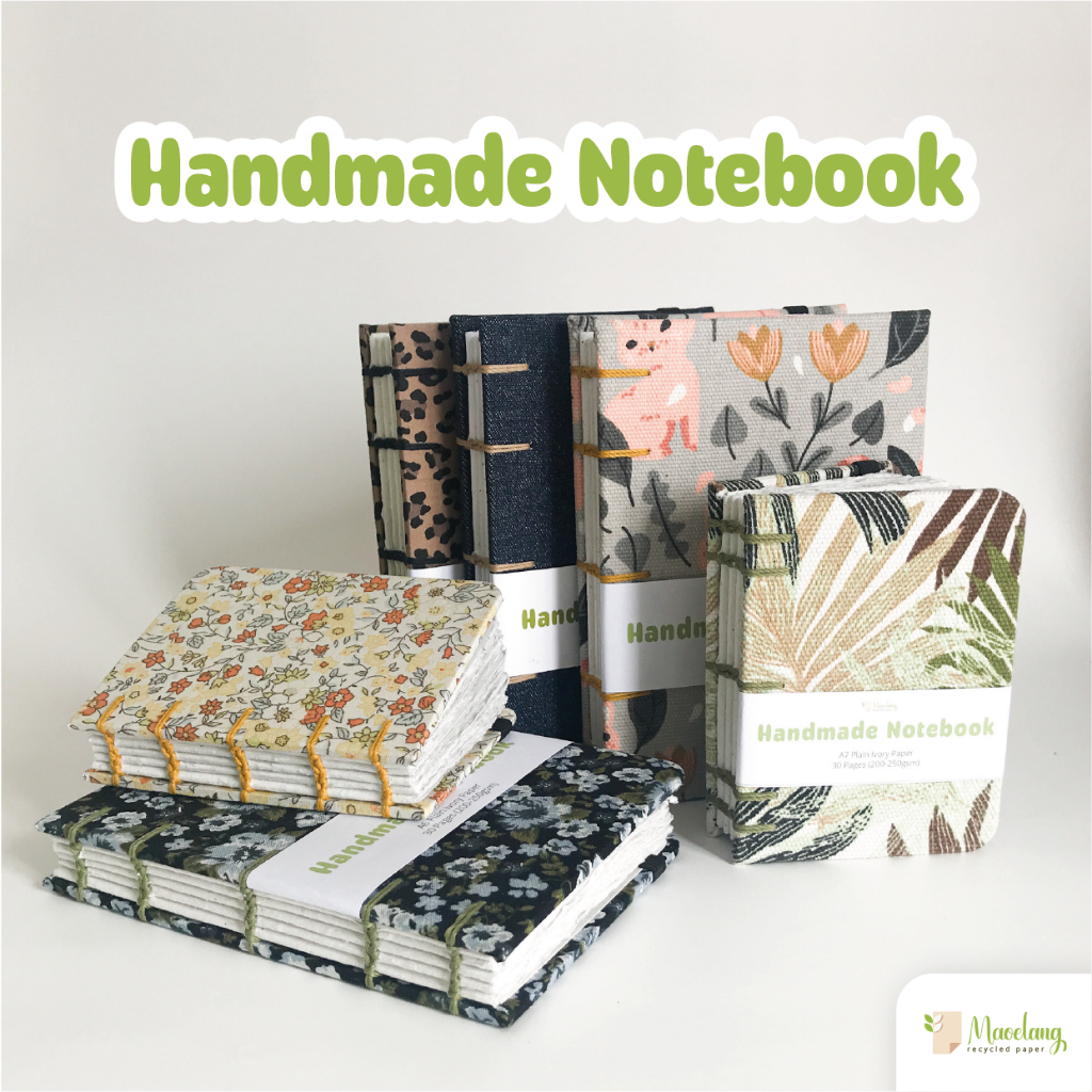 

Premium Handmade Notebook with Recycled Paper (Notebook Premium dengan Kertas Daur Ulang)