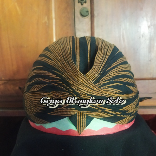 Blangkon Jogja Senopaten Motif Lurik