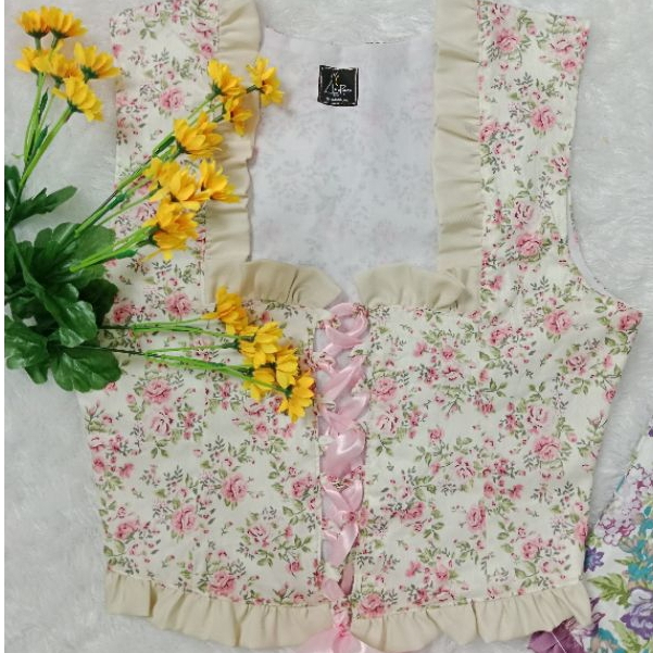 Bunga Vest vintage|Anuratu store vest wanita vintage kamisol vintage