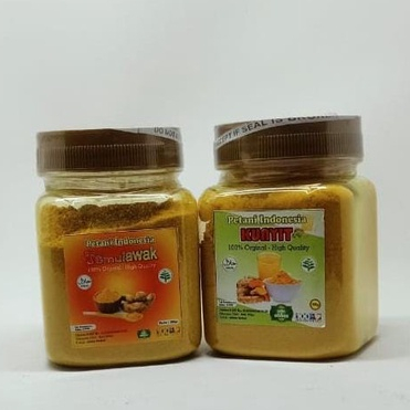 

Serbuk Kunyit Praktis Jamu kunyit Tradisional ( Botol ) 100 grm