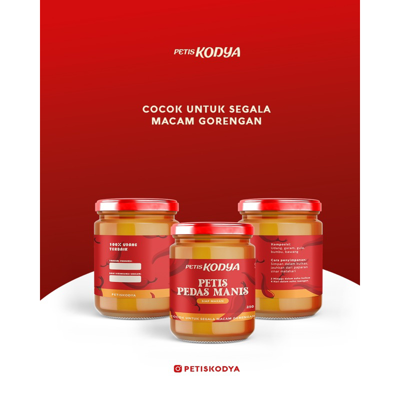 

Petis Kodya Pedas Manis - Petis udang - Petis siap makan - Petis siap cocol