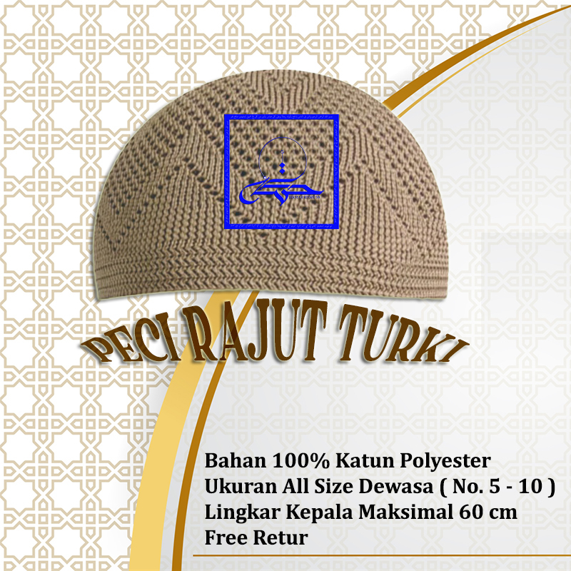 Peci / Kopiah Rajut Turki Dewasa