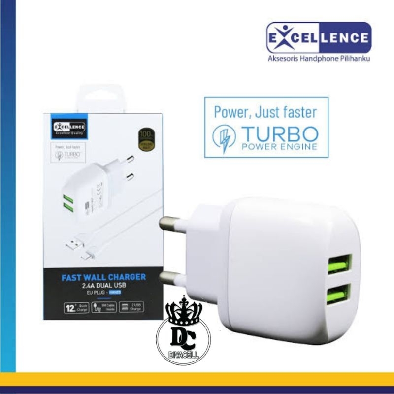 Charger Excellence Hanzo 2USB MICRO