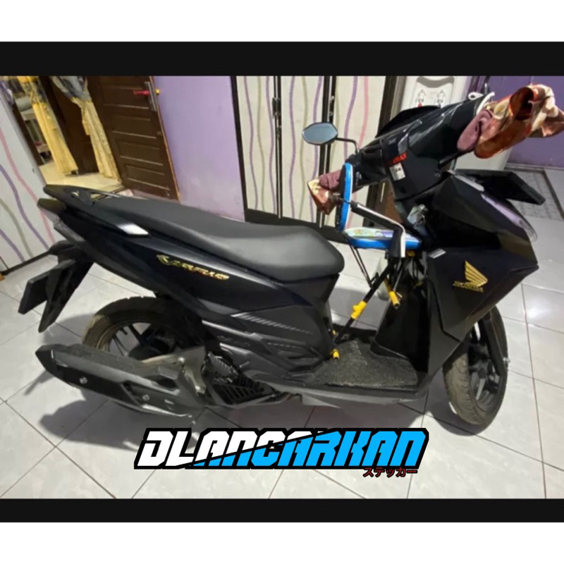 skotlet hitam doff 1meter Stiker doff untuk body motor mobil aquarium furniture dll lebar 45cm