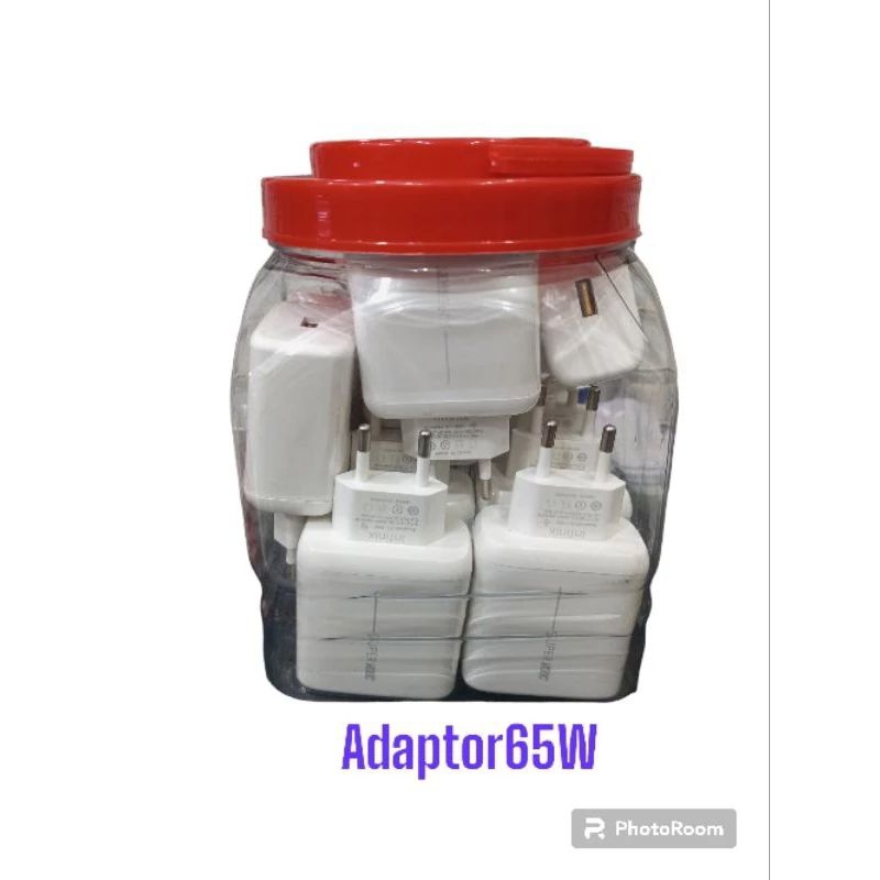 Batok charger 65 wat per 1 toples isi 15 pcs / Kepala casan model 65 wat