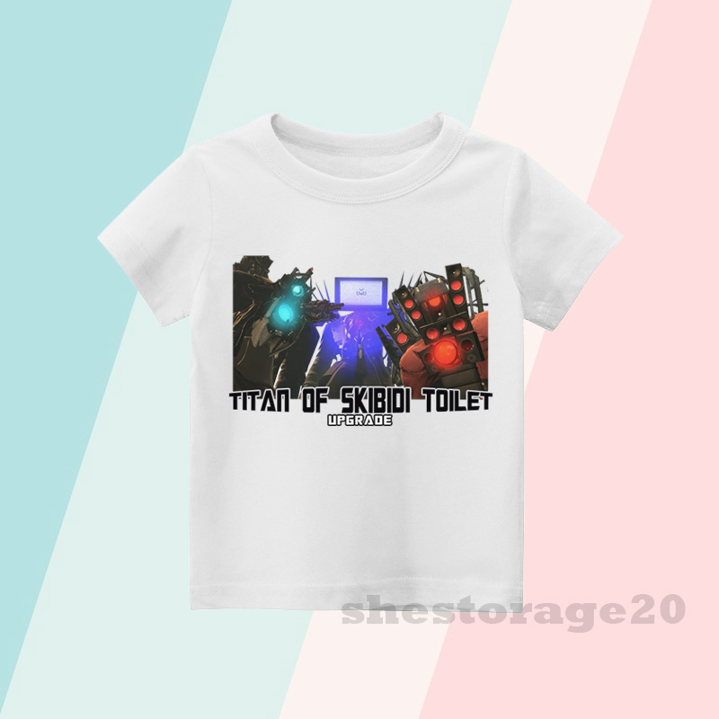 BAJU ANAK KAOS ANAK TITAN SKIBIDI TOILET UPGRADE TITAN SPEAKERMAN TITAN CAMERAMAN TITAN TV MAN