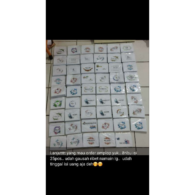

Amplop custom kondangan