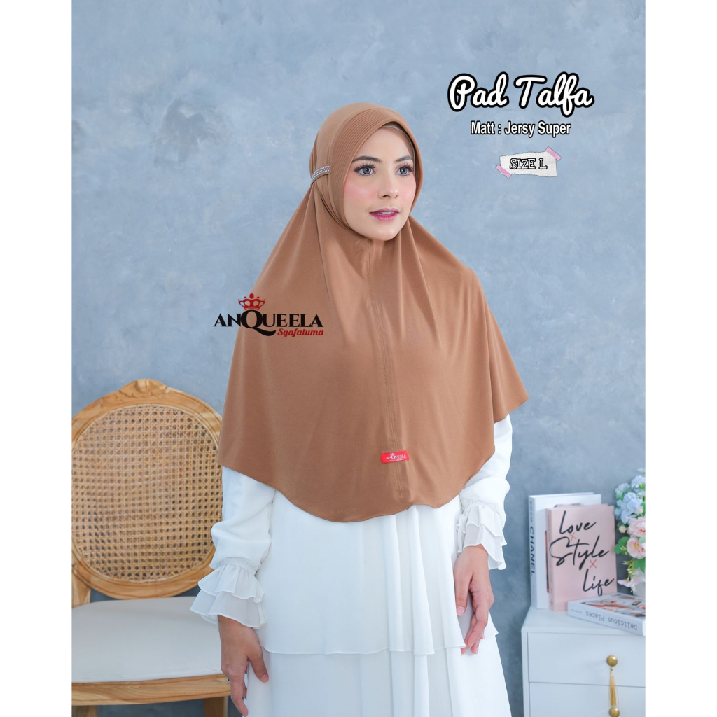 Jilbab Bergo  Pet Jersey Premium Pet Talfa by Anquella