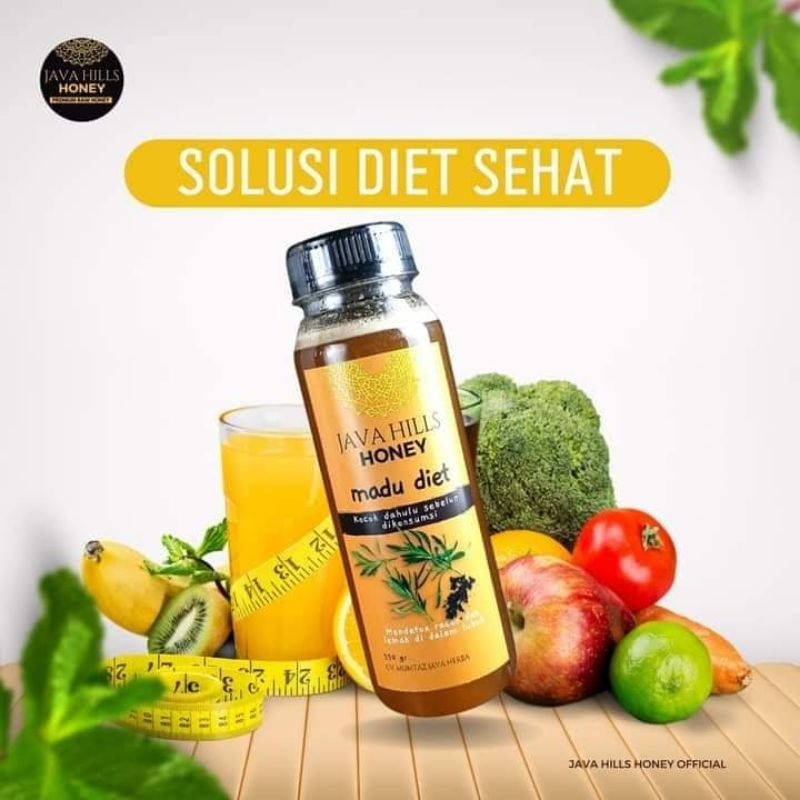 

madu diet untuk menekan rasa lapar, detoksifikasi racun menuju body goals | javahills honey halal MUI free tas + sendok