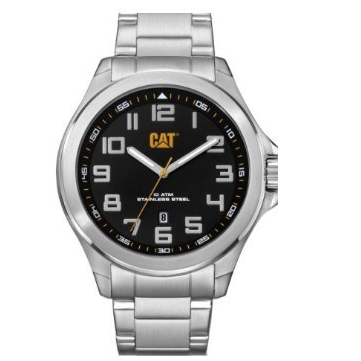 ORIGINAL 100% JAM TANGAN PRIA CATERPILLAR CAT PU.241.11.111 SILVER BLACK TERBARU ORI