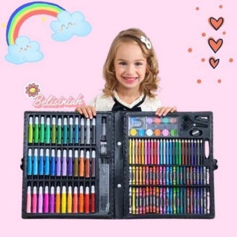 

Crayon Set 150 pcs / Krayon Set / Art Set / Perlengkapan Menggambar