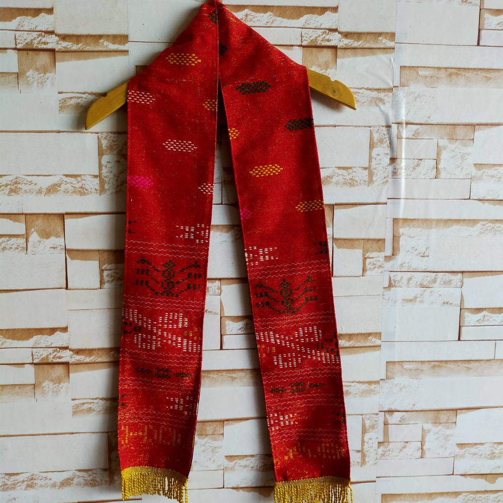 YU8 Stola / syal / selendang / stola ulos batak / stola tenun jepara Horas