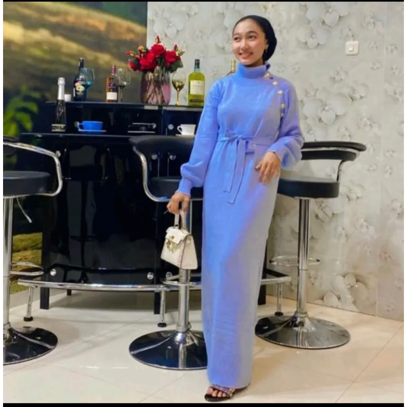 Shella Saukia New Ready Dress Rajut ori Shella Saukia