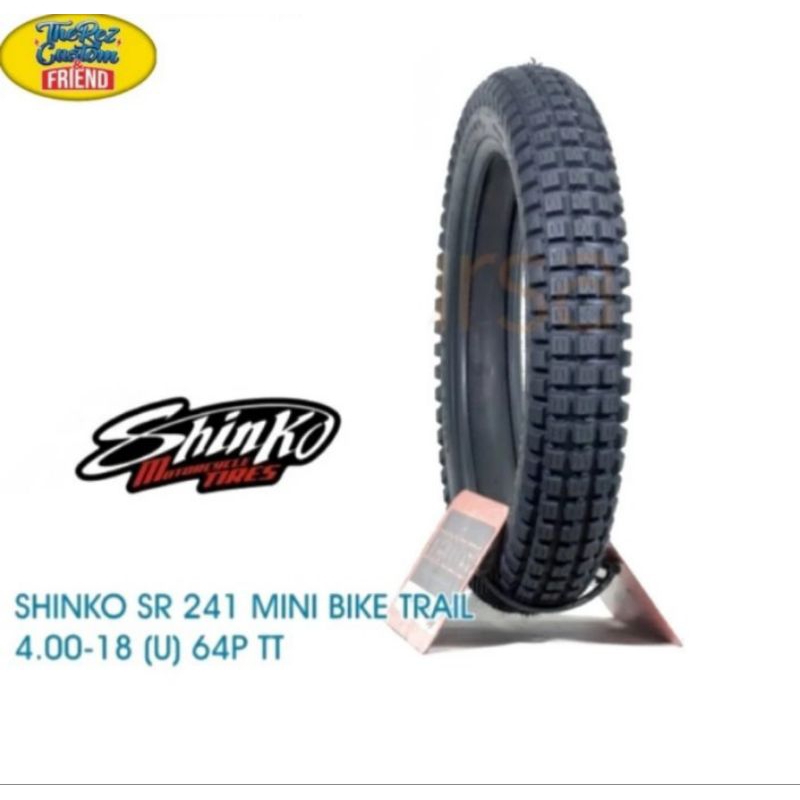 ban shinko SR241 4.00-18 Trial/vintage dan ban dalam 1pcs