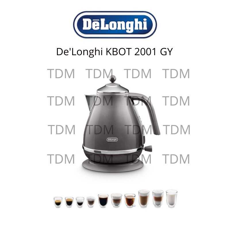 Delonghi KBOT2001.GY Electric Kettle Teko Listrik Pemanas Air