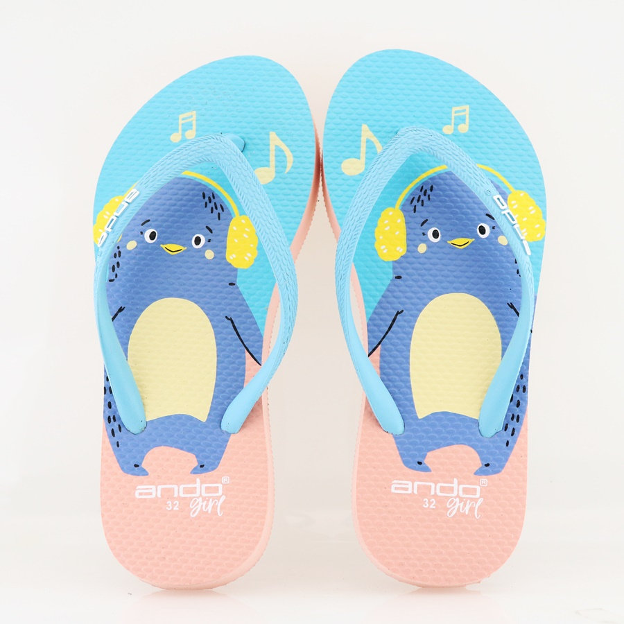 NEW Ando Cloudy Peach - Sandal Jepit  Anak Kecil dan Anak besar Terbaru 2023 Ando Surabaya
