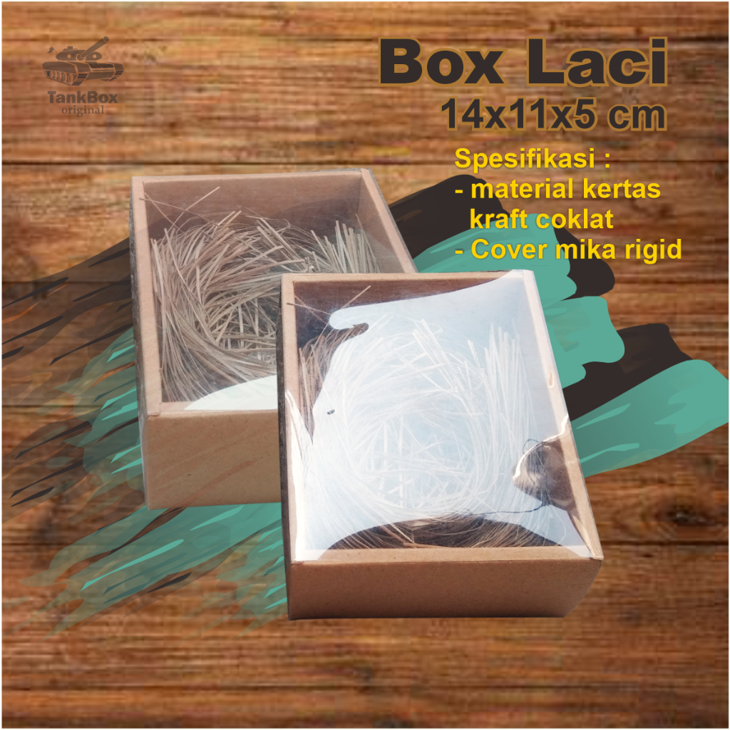 

Box Hampers / Kue 14 x 11 x 5 cm Model Laci